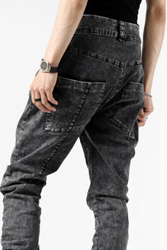 画像をギャラリービューアに読み込む, thomkrom SCAR STITCH CURVED SKINNY / FADE STRETCH DENIM (ACID)