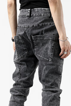 画像をギャラリービューアに読み込む, thomkrom SCAR STITCH CURVED SKINNY / FADE STRETCH DENIM (ACID)