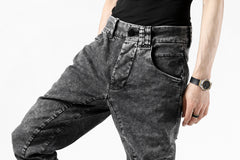 画像をギャラリービューアに読み込む, thomkrom SCAR STITCH CURVED SKINNY / FADE STRETCH DENIM (ACID)