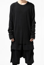 画像をギャラリービューアに読み込む, thomkrom LONG SLEEVE TOPS / STRETCH MIXED UP RIB (BLACK)