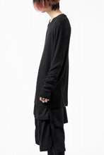画像をギャラリービューアに読み込む, thomkrom LONG SLEEVE TOPS / STRETCH MIXED UP RIB (BLACK)