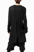 画像をギャラリービューアに読み込む, thomkrom LONG SLEEVE TOPS / STRETCH MIXED UP RIB (BLACK)