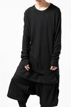 画像をギャラリービューアに読み込む, thomkrom LONG SLEEVE TOPS / STRETCH MIXED UP RIB (BLACK)