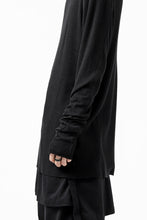 画像をギャラリービューアに読み込む, thomkrom LONG SLEEVE TOPS / STRETCH MIXED UP RIB (BLACK)