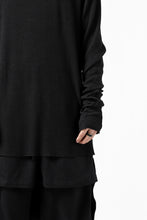 画像をギャラリービューアに読み込む, thomkrom LONG SLEEVE TOPS / STRETCH MIXED UP RIB (BLACK)
