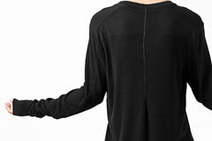 画像をギャラリービューアに読み込む, thomkrom LONG SLEEVE TOPS / STRETCH MIXED UP RIB (BLACK)