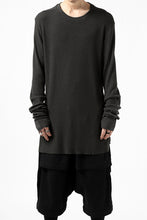 画像をギャラリービューアに読み込む, thomkrom LONG SLEEVE TOPS / STRETCH MIXED UP RIB (BROWN)