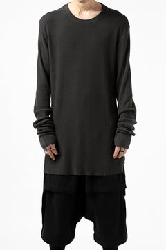 画像をギャラリービューアに読み込む, thomkrom LONG SLEEVE TOPS / STRETCH MIXED UP RIB (BROWN)