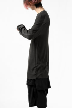 画像をギャラリービューアに読み込む, thomkrom LONG SLEEVE TOPS / STRETCH MIXED UP RIB (BROWN)