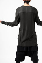 画像をギャラリービューアに読み込む, thomkrom LONG SLEEVE TOPS / STRETCH MIXED UP RIB (BROWN)