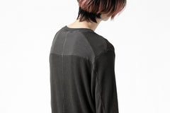 画像をギャラリービューアに読み込む, thomkrom LONG SLEEVE TOPS / STRETCH MIXED UP RIB (BROWN)