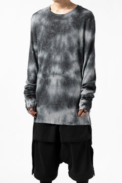 画像をギャラリービューアに読み込む, thomkrom DYEING LONG SLEEVE TOPS / STRETCH MIXED UP RIB (MARBLE T109)