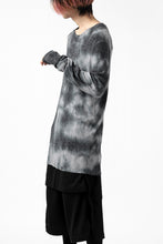 画像をギャラリービューアに読み込む, thomkrom DYEING LONG SLEEVE TOPS / STRETCH MIXED UP RIB (MARBLE T109)