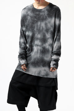 画像をギャラリービューアに読み込む, thomkrom DYEING LONG SLEEVE TOPS / STRETCH MIXED UP RIB (MARBLE T109)