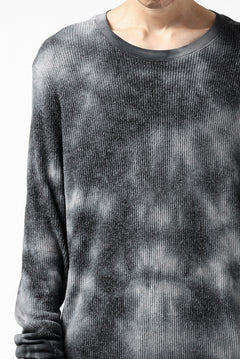 画像をギャラリービューアに読み込む, thomkrom DYEING LONG SLEEVE TOPS / STRETCH MIXED UP RIB (MARBLE T109)