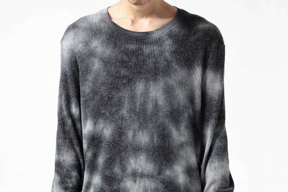 画像をギャラリービューアに読み込む, thomkrom DYEING LONG SLEEVE TOPS / STRETCH MIXED UP RIB (MARBLE T109)