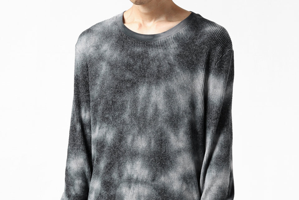 画像をギャラリービューアに読み込む, thomkrom DYEING LONG SLEEVE TOPS / STRETCH MIXED UP RIB (MARBLE T109)