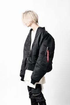 画像をギャラリービューアに読み込む, mastermind WORLD x ALPHA INDUSTRIES RIVERSIBLE MA-1 JACKET - CRAZY PANELED (BLACK)