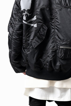 画像をギャラリービューアに読み込む, mastermind WORLD x ALPHA INDUSTRIES RIVERSIBLE MA-1 JACKET - CRAZY PANELED (BLACK)