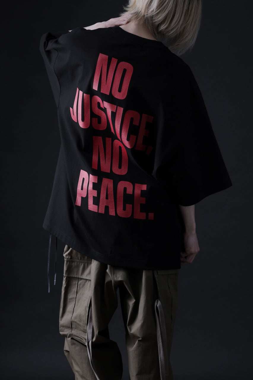 Load image into Gallery viewer, mastermind WORLD JUSTICE TEE / BOXY FIT (BLACK)