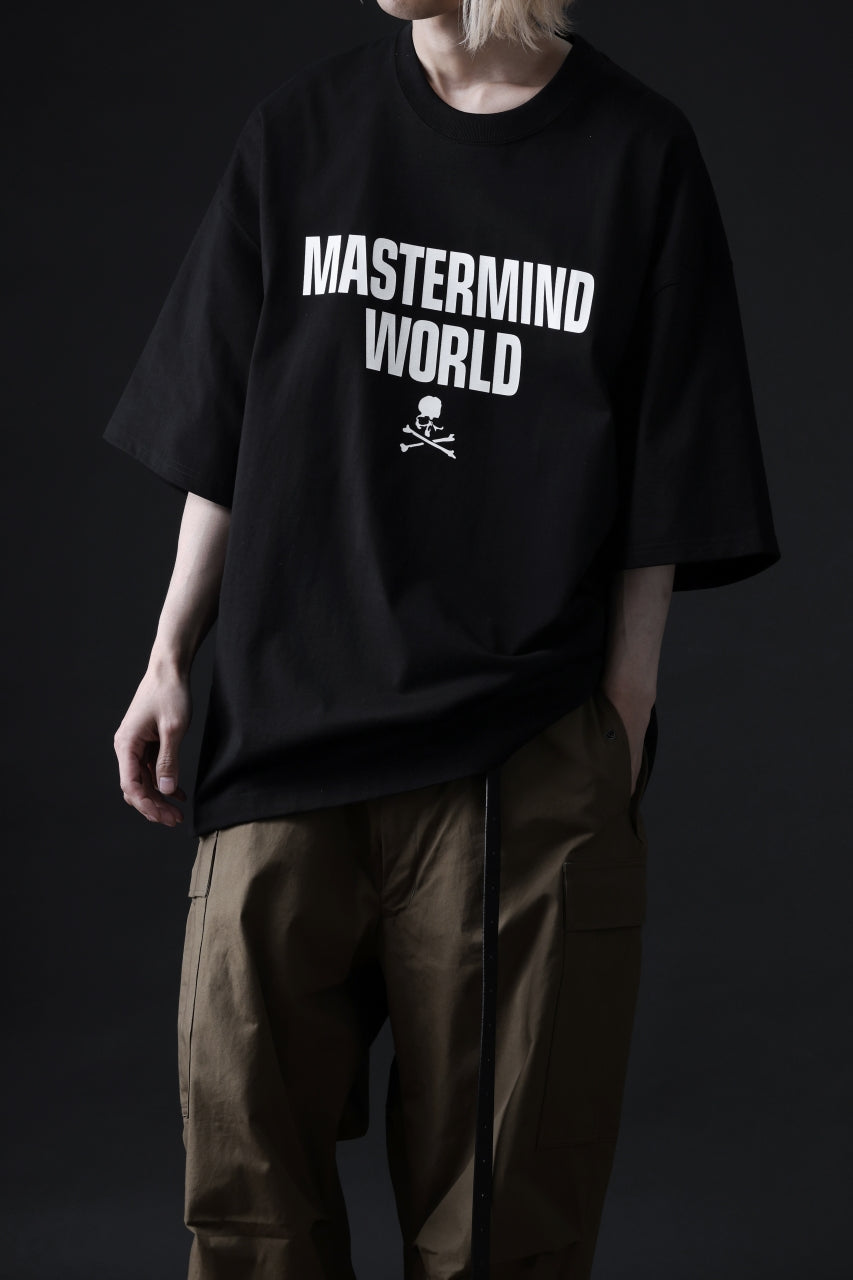 Load image into Gallery viewer, mastermind WORLD JUSTICE TEE / BOXY FIT (BLACK)