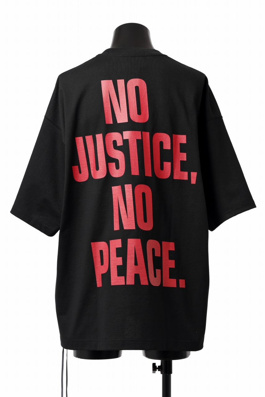 Load image into Gallery viewer, mastermind WORLD JUSTICE TEE / BOXY FIT (BLACK)