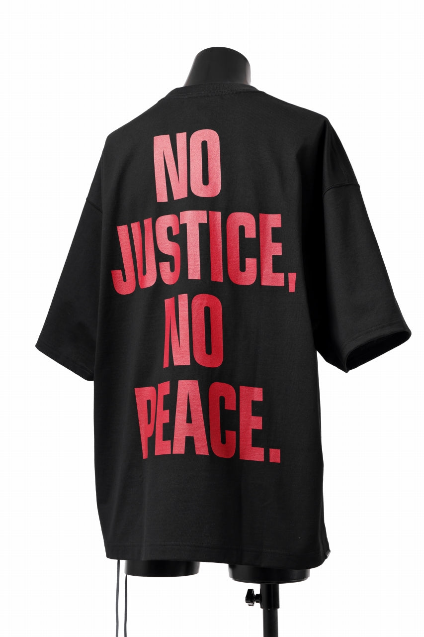 Load image into Gallery viewer, mastermind WORLD JUSTICE TEE / BOXY FIT (BLACK)