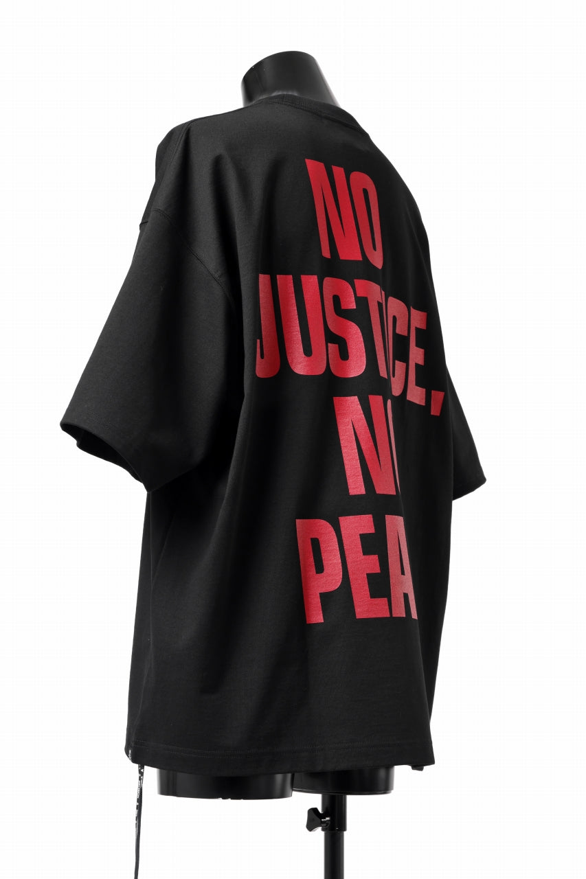 Load image into Gallery viewer, mastermind WORLD JUSTICE TEE / BOXY FIT (BLACK)