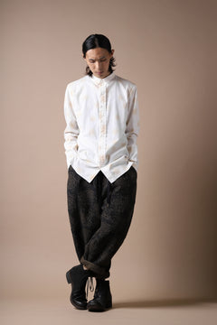 画像をギャラリービューアに読み込む, Aleksandr Manamis Loose Cropped Pant  / Jacquard (BLACK BROWN)