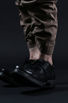 画像をギャラリービューアに読み込む, BORIS BIDJAN SABERI HORSE LEATHER DERBY SHOES / WASHED & HAND-TREATED "SHOE1-SIN" (BLACK)