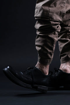 画像をギャラリービューアに読み込む, BORIS BIDJAN SABERI HORSE LEATHER DERBY SHOES / WASHED & HAND-TREATED "SHOE1-SIN" (BLACK)