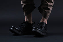 画像をギャラリービューアに読み込む, BORIS BIDJAN SABERI HORSE LEATHER DERBY SHOES / WASHED & HAND-TREATED "SHOE1-SIN" (BLACK)