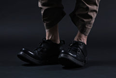 画像をギャラリービューアに読み込む, BORIS BIDJAN SABERI HORSE LEATHER DERBY SHOES / WASHED & HAND-TREATED "SHOE1-SIN" (BLACK)