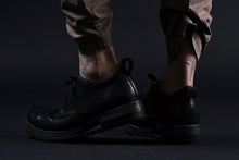 画像をギャラリービューアに読み込む, BORIS BIDJAN SABERI HORSE LEATHER DERBY SHOES / WASHED & HAND-TREATED "SHOE1-SIN" (BLACK)
