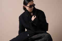 画像をギャラリービューアに読み込む, forme d'expression High Neck Warm Coat (Black)