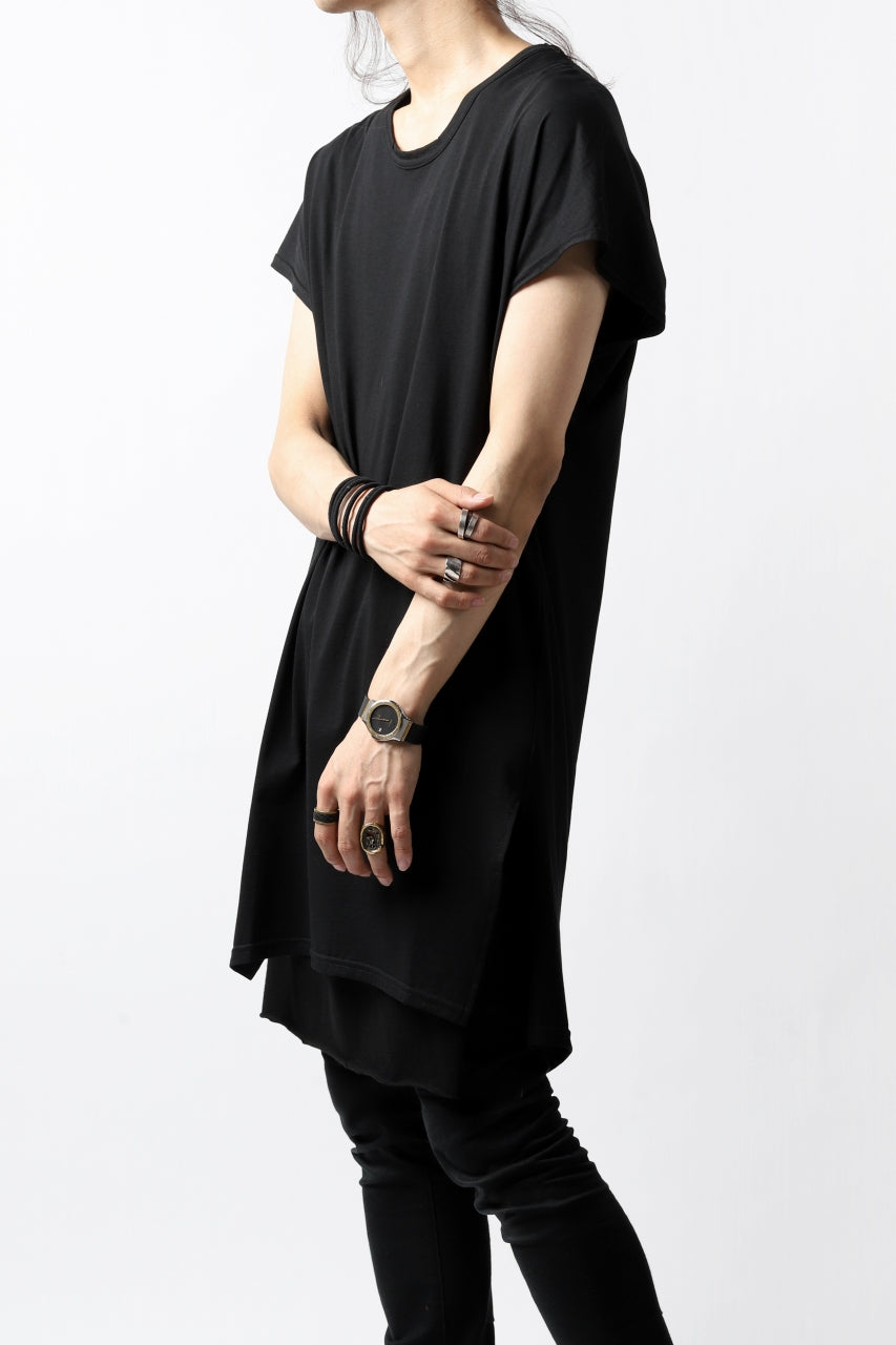 画像をギャラリービューアに読み込む, N/07 KIMONO-SLEEVE T-SHIRT / DERABE CLAIR FINE (BLACK)