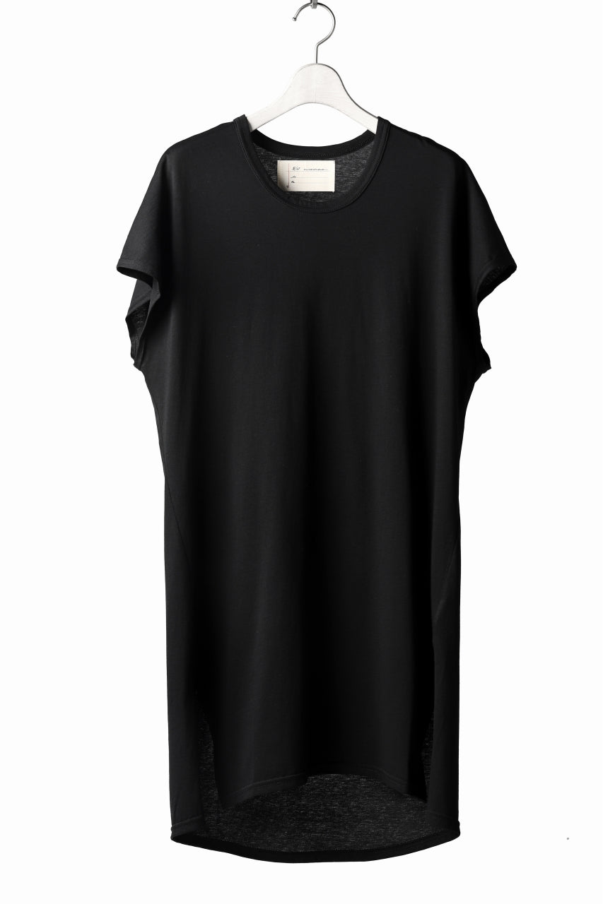 画像をギャラリービューアに読み込む, N/07 KIMONO-SLEEVE T-SHIRT / DERABE CLAIR FINE (BLACK)