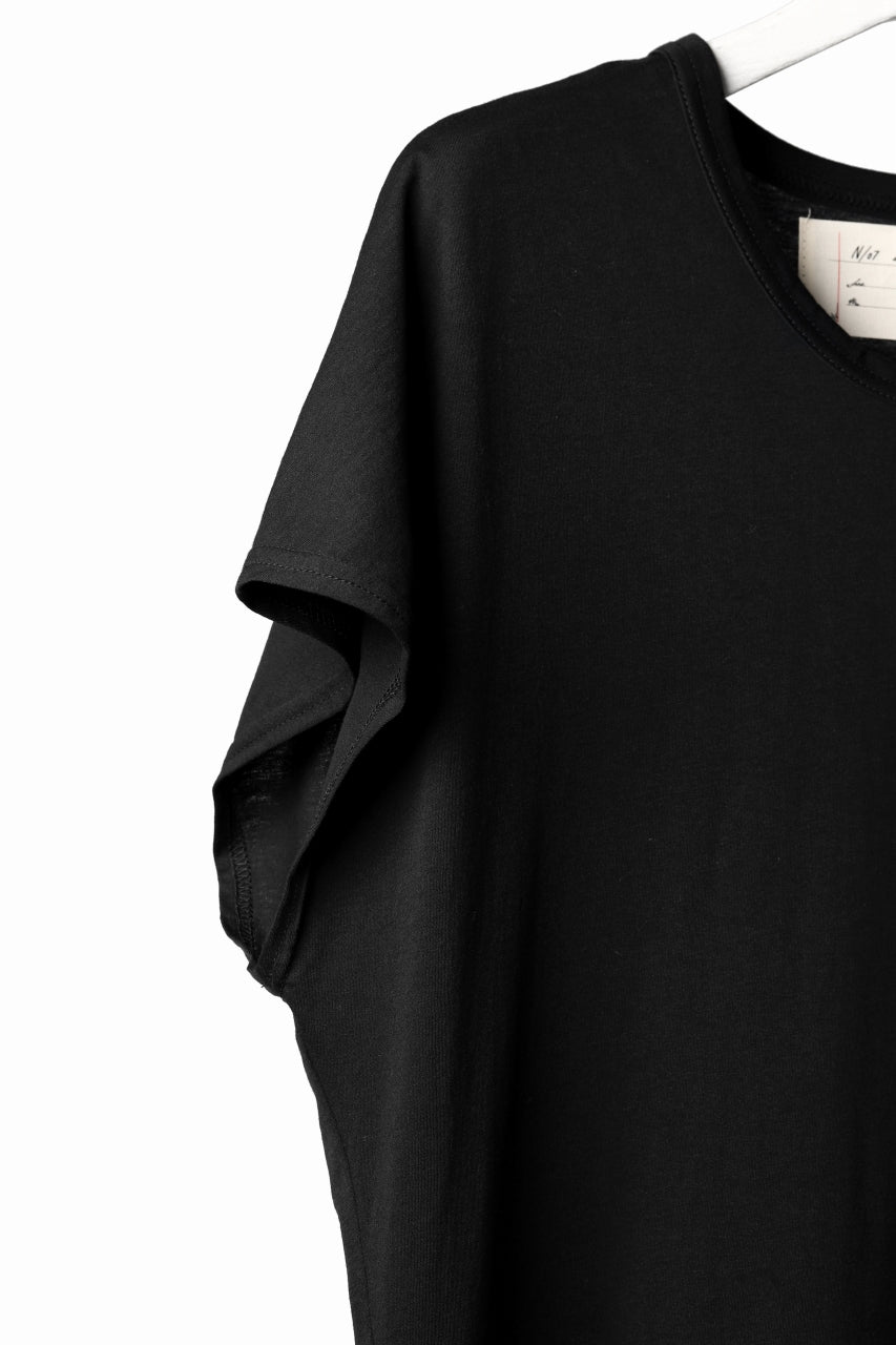 画像をギャラリービューアに読み込む, N/07 KIMONO-SLEEVE T-SHIRT / DERABE CLAIR FINE (BLACK)