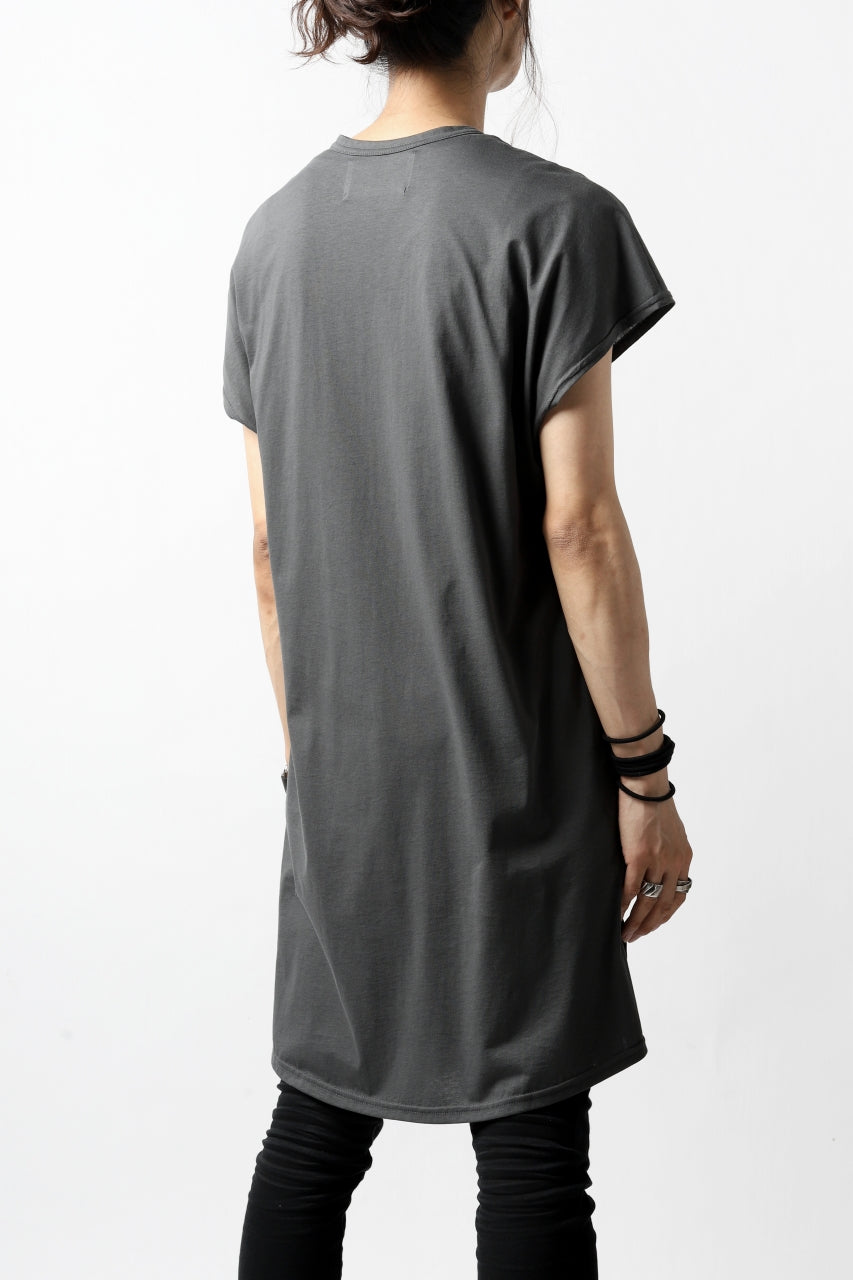 画像をギャラリービューアに読み込む, N/07 KIMONO-SLEEVE T-SHIRT / DERABE CLAIR FINE (DARK GREY)