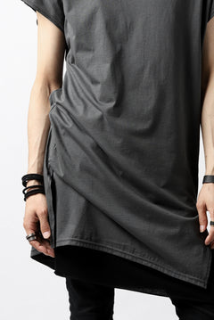 画像をギャラリービューアに読み込む, N/07 KIMONO-SLEEVE T-SHIRT / DERABE CLAIR FINE (DARK GREY)
