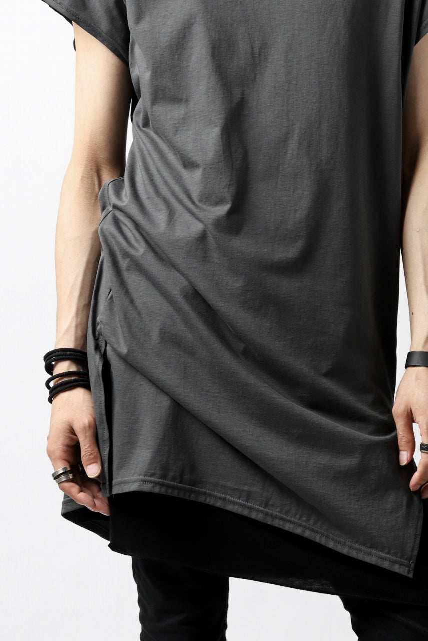 画像をギャラリービューアに読み込む, N/07 KIMONO-SLEEVE T-SHIRT / DERABE CLAIR FINE (DARK GREY)