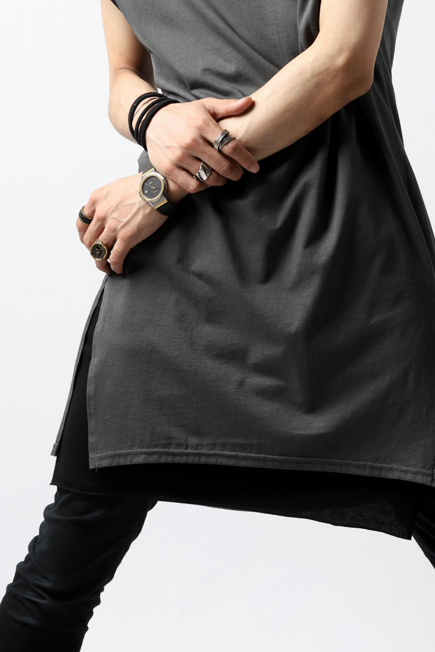 画像をギャラリービューアに読み込む, N/07 KIMONO-SLEEVE T-SHIRT / DERABE CLAIR FINE (DARK GREY)