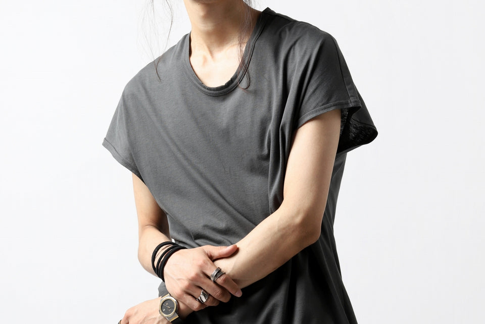 画像をギャラリービューアに読み込む, N/07 KIMONO-SLEEVE T-SHIRT / DERABE CLAIR FINE (DARK GREY)