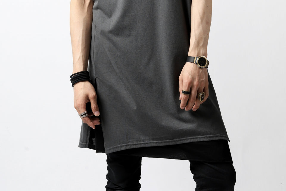 画像をギャラリービューアに読み込む, N/07 KIMONO-SLEEVE T-SHIRT / DERABE CLAIR FINE (DARK GREY)