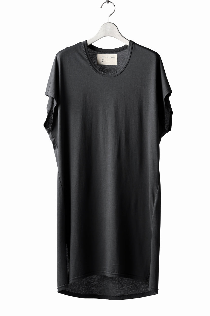 画像をギャラリービューアに読み込む, N/07 KIMONO-SLEEVE T-SHIRT / DERABE CLAIR FINE (DARK GREY)