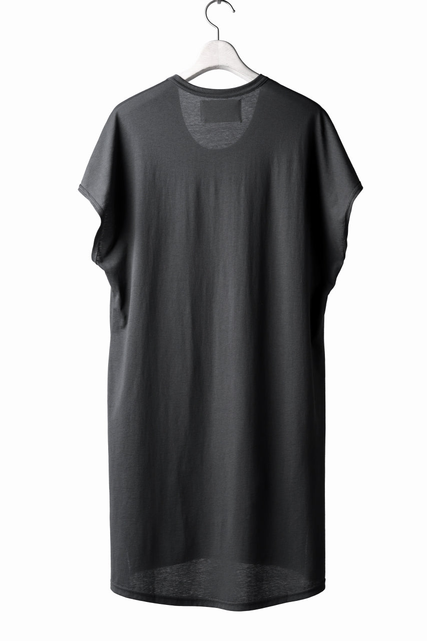 画像をギャラリービューアに読み込む, N/07 KIMONO-SLEEVE T-SHIRT / DERABE CLAIR FINE (DARK GREY)