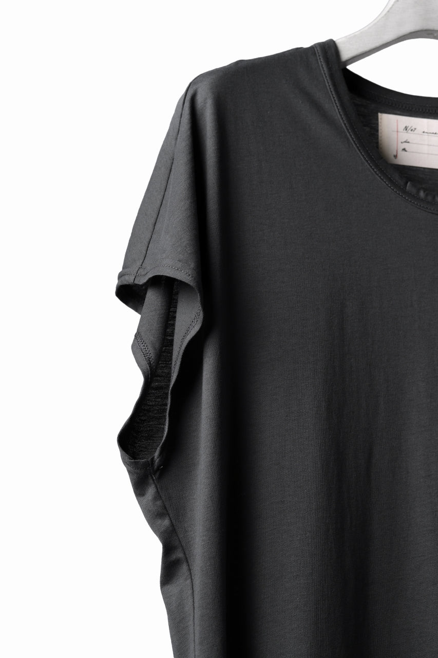 画像をギャラリービューアに読み込む, N/07 KIMONO-SLEEVE T-SHIRT / DERABE CLAIR FINE (DARK GREY)