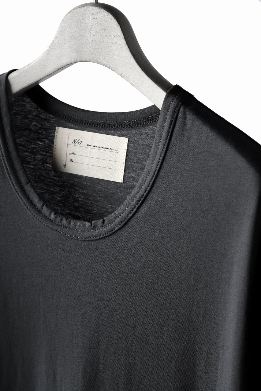 画像をギャラリービューアに読み込む, N/07 KIMONO-SLEEVE T-SHIRT / DERABE CLAIR FINE (DARK GREY)