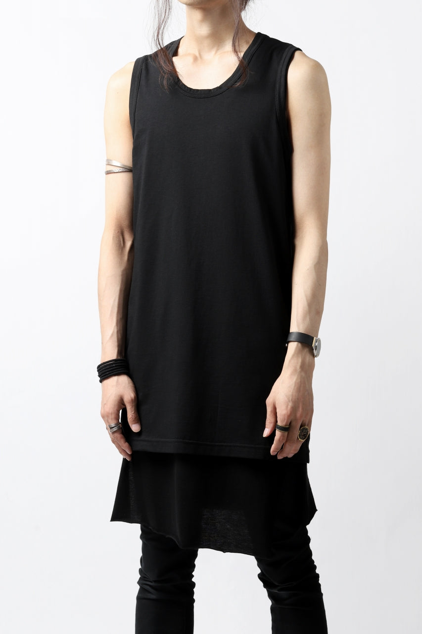 画像をギャラリービューアに読み込む, N/07 SLEEVELESS TOPS / DERABE CLAIR FINE (BLACK)