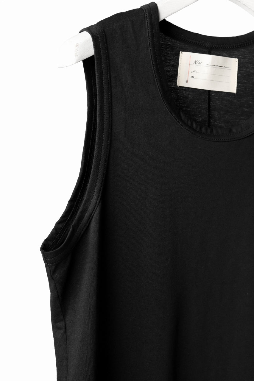 画像をギャラリービューアに読み込む, N/07 SLEEVELESS TOPS / DERABE CLAIR FINE (BLACK)